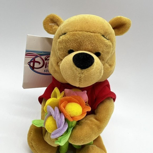 Flower Pooh Mini Bean Bag Plush 8‎ Inch Disney Store New With Tags!